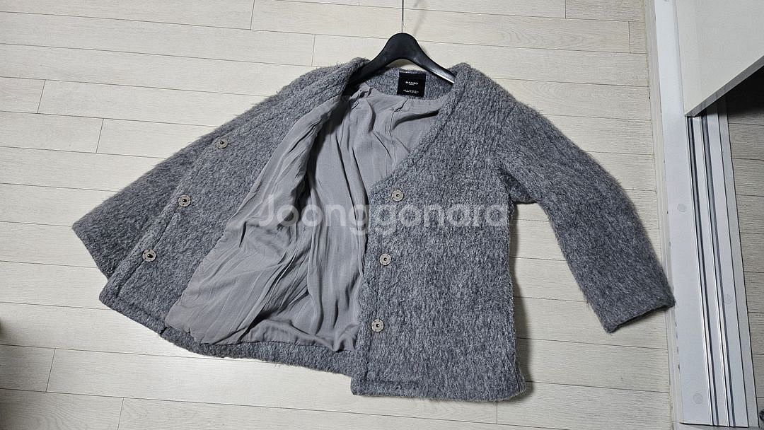 [S]망고 -모헤어 코트(그레이)--4