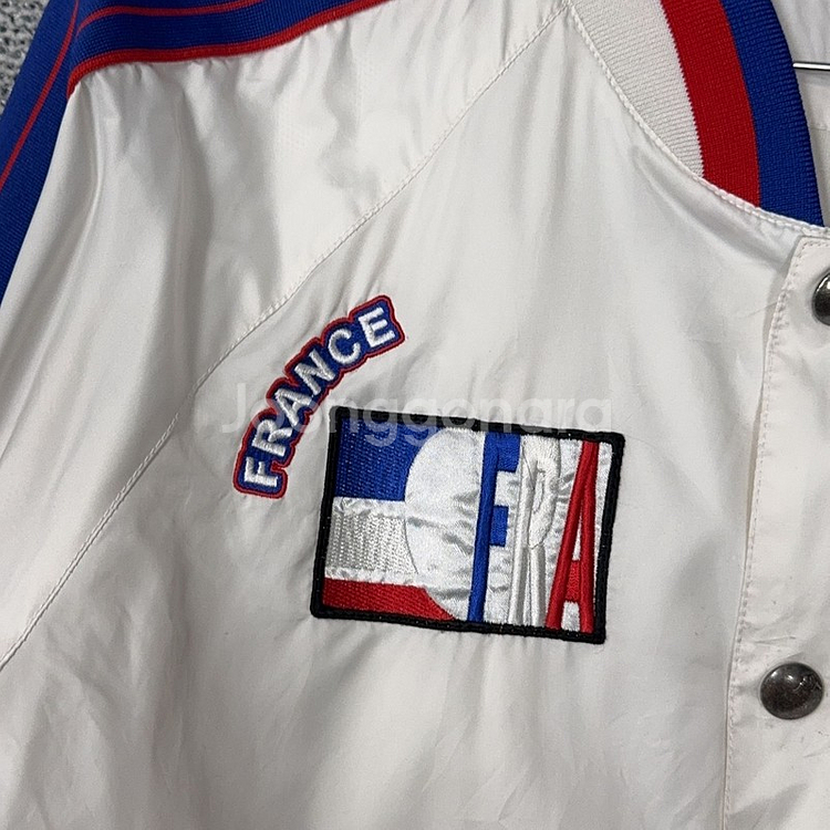 카파 빈티지 프랑스 화이트 트랙탑 자켓 XL--3