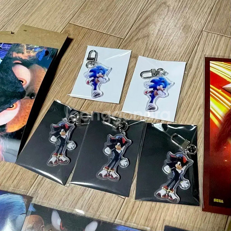 수퍼소닉2아트카드 수퍼소닉3 TTT섀도우키링 굿즈--2