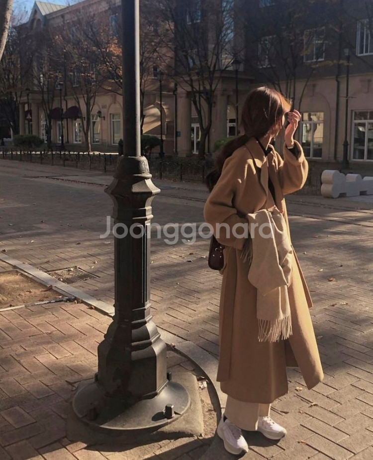 아카이브제이투유 프렌치 오버핏 코트 카멜--2