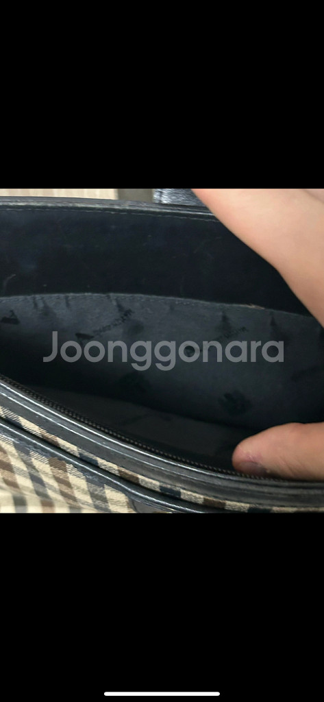 버버리풍 아쿠아스큐텀 런던 노바체크 핸드숄더백가방--5