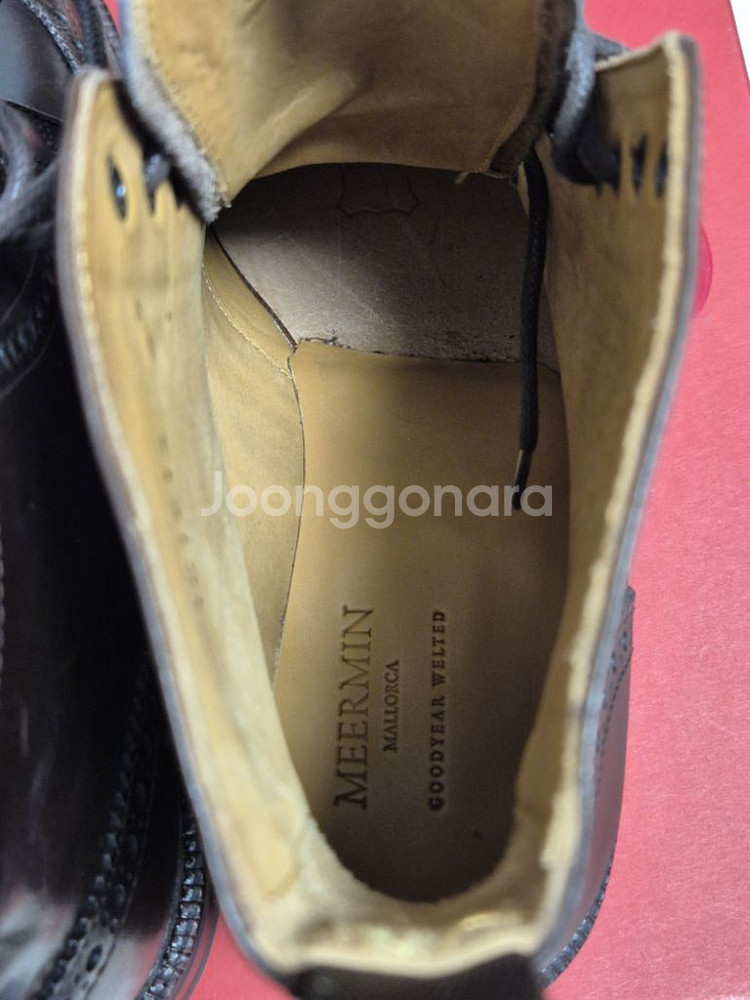 미어민 Meermin 윙팁 부츠 uk7(255~265)--3