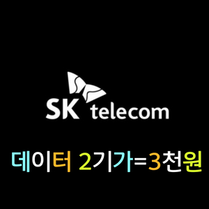 SKT 데이터 2기가 판매요