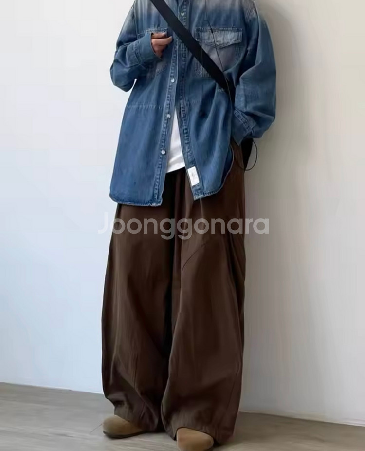 일본 스타일 와이드 팬츠 팔아요--3