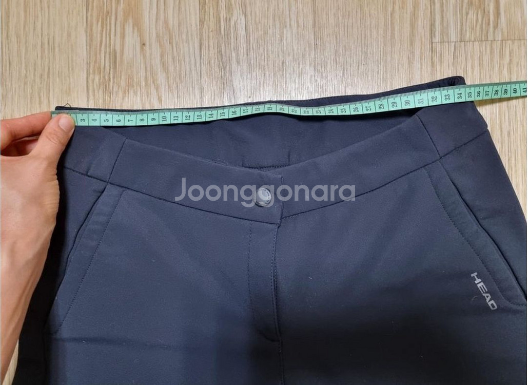 m 헤드 기모바지 밴딩바지 겨울바지--5