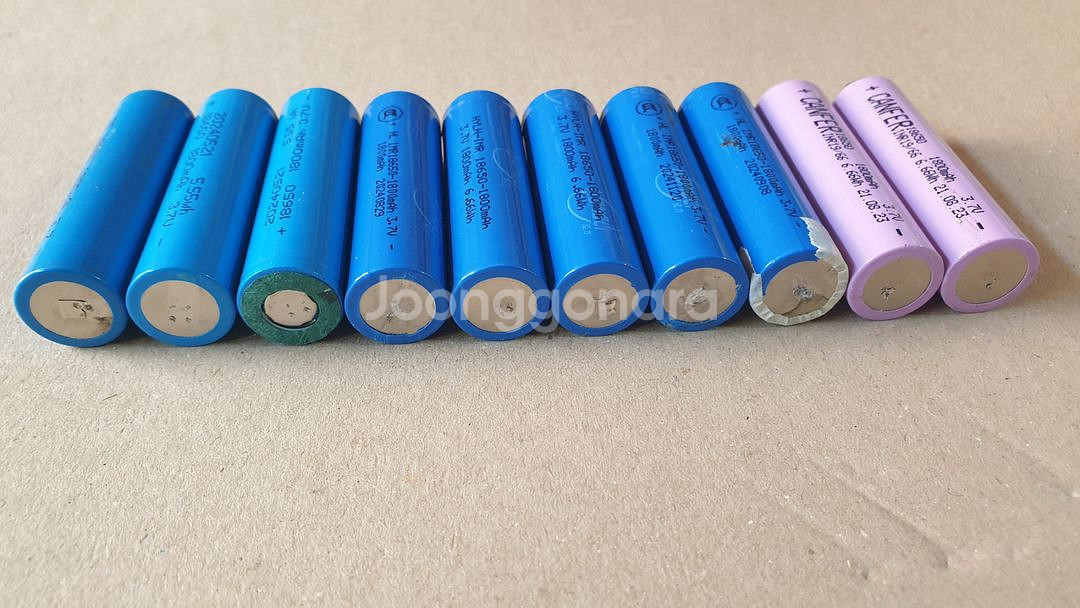 1800mah 18650 충전배터리 10개--4