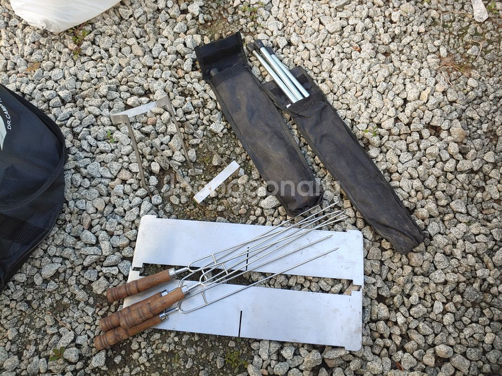 닥터캠프 대형 불멍화로대와 참나무장작1박스--3