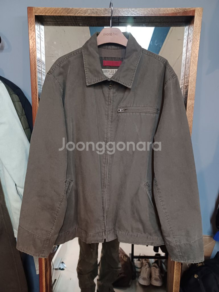 올드스쿨 빈티지 해링턴 코튼 자켓 L--0