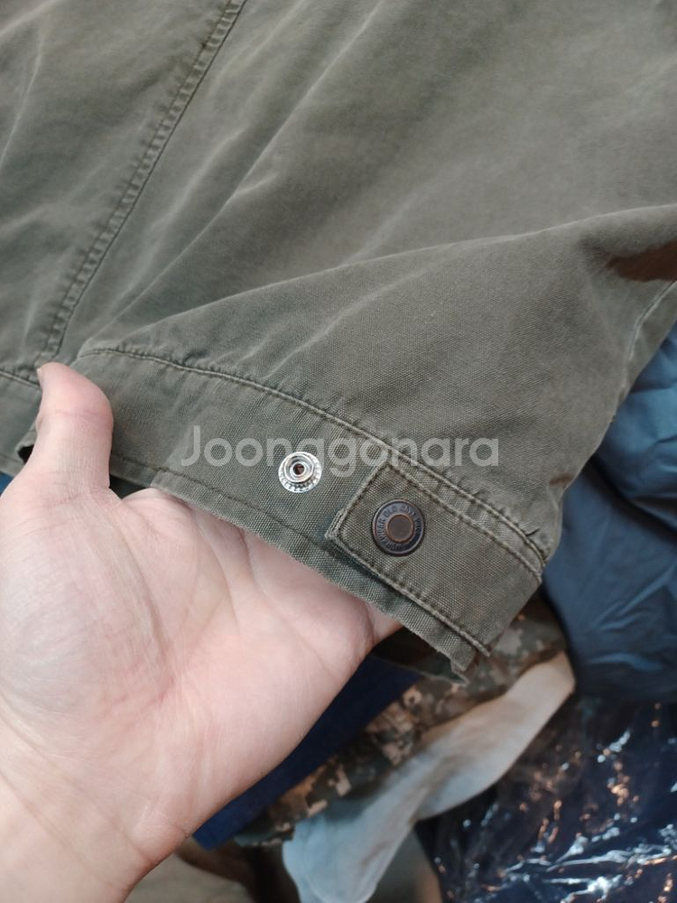 올드스쿨 빈티지 해링턴 코튼 자켓 L--2