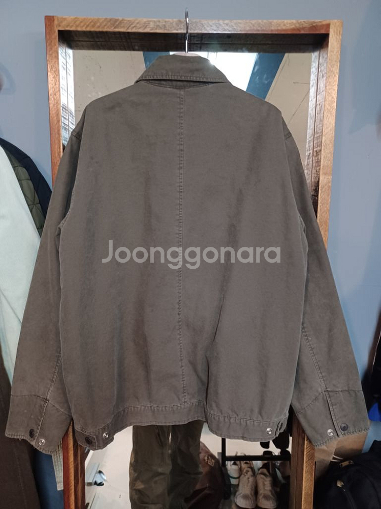 올드스쿨 빈티지 해링턴 코튼 자켓 L--1
