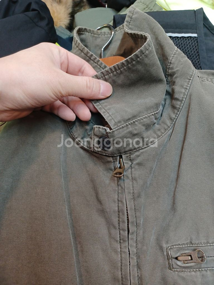 올드스쿨 빈티지 해링턴 코튼 자켓 L--3