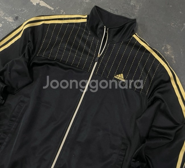 아디다스 금장 블랙 트랙탑 져지집업 105/XL--1