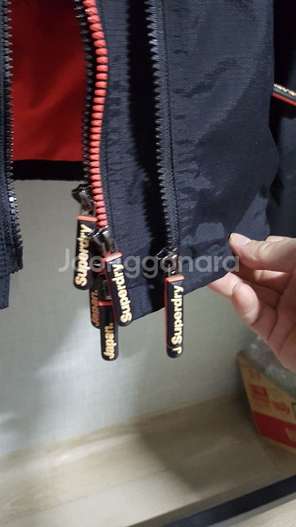 택포95~100 Superdry 윈드치터 방풍 기모자켓--3