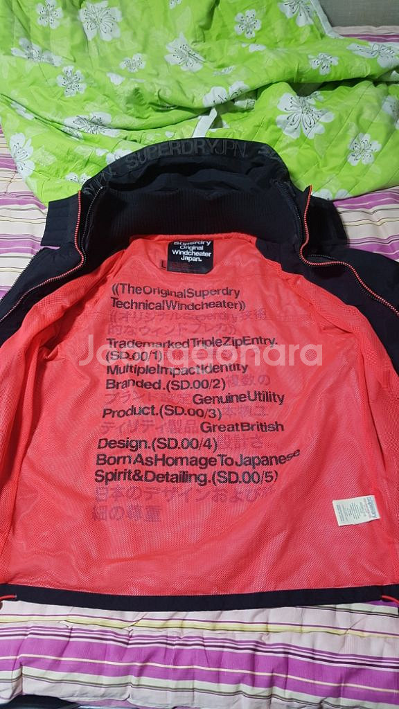 택포95~100 Superdry 윈드치터 방풍 기모자켓--9