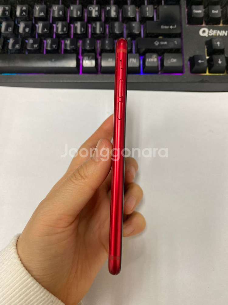 아이폰SE3 레드 A급 64GB 무잔상 자녀폰배터리90--4