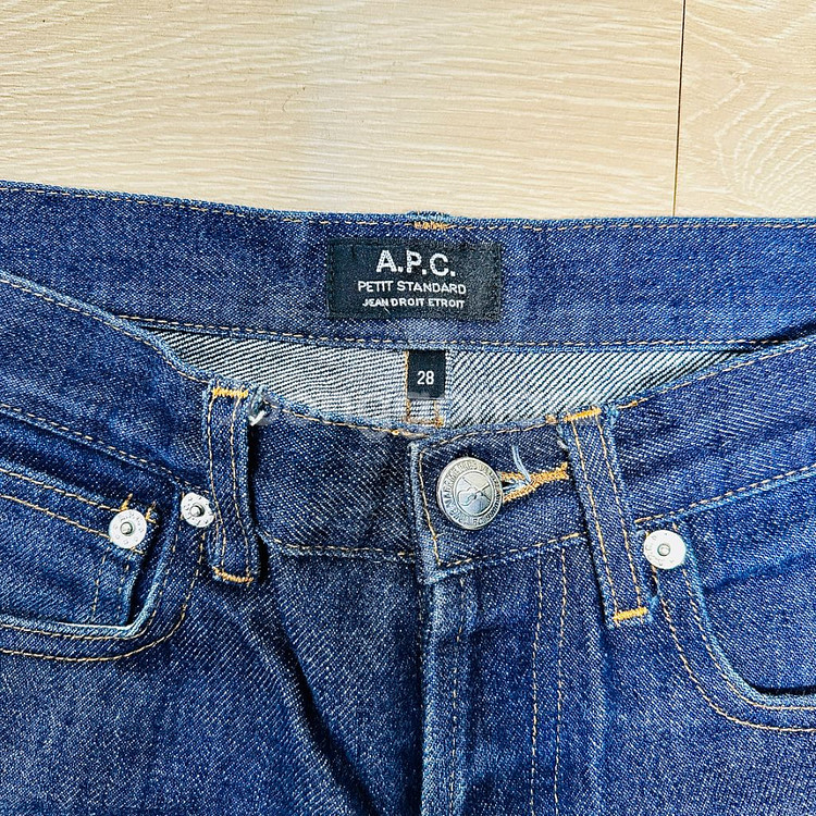 아페쎄 A.P.C. 쁘띠 스탠다드 생지 데님진 28인치--1