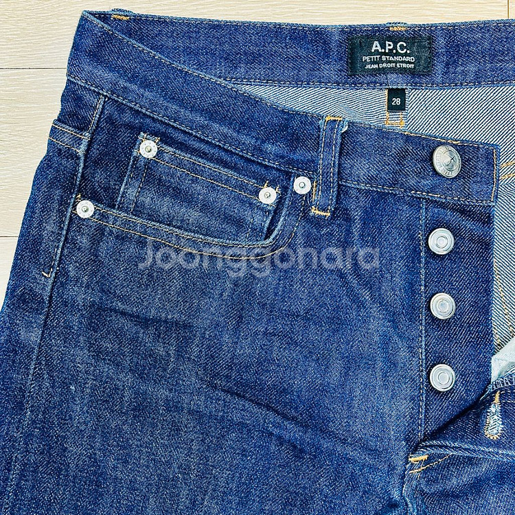 아페쎄 A.P.C. 쁘띠 스탠다드 생지 데님진 28인치--3