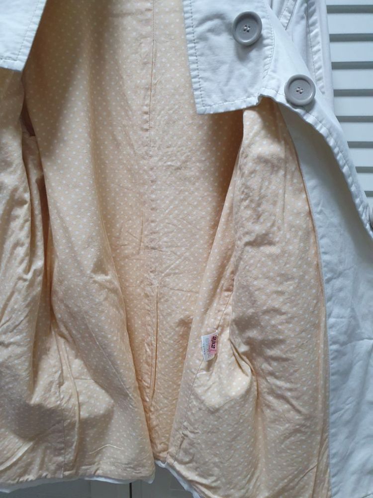 하이넥 흐린 베이지색 자켓 M--4