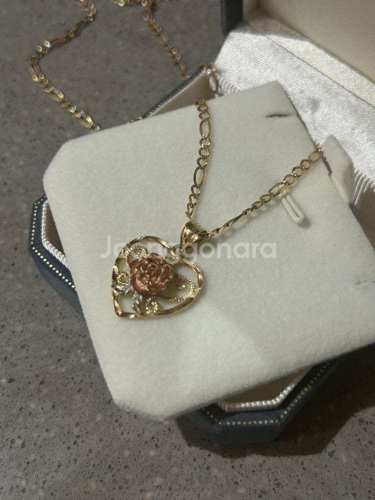 14k 장미 이태리 팬던트--0