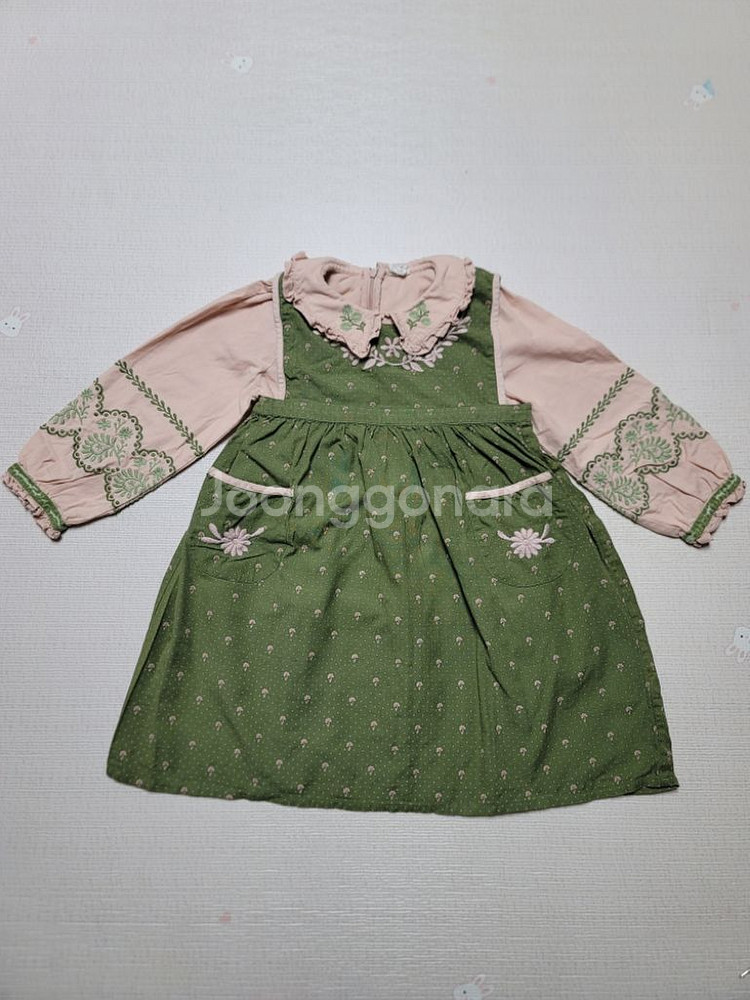 아폴리나키즈 카키비비원피스 뮤리엘블라우스 7-9y 일괄--1