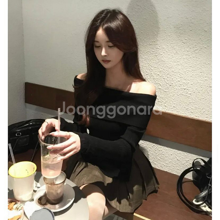데이원트 체크 무드 플리츠 미니 스커트--1