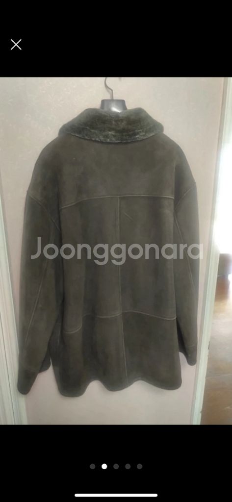 런던포그 남성 양가죽 무스탕 자켓--1