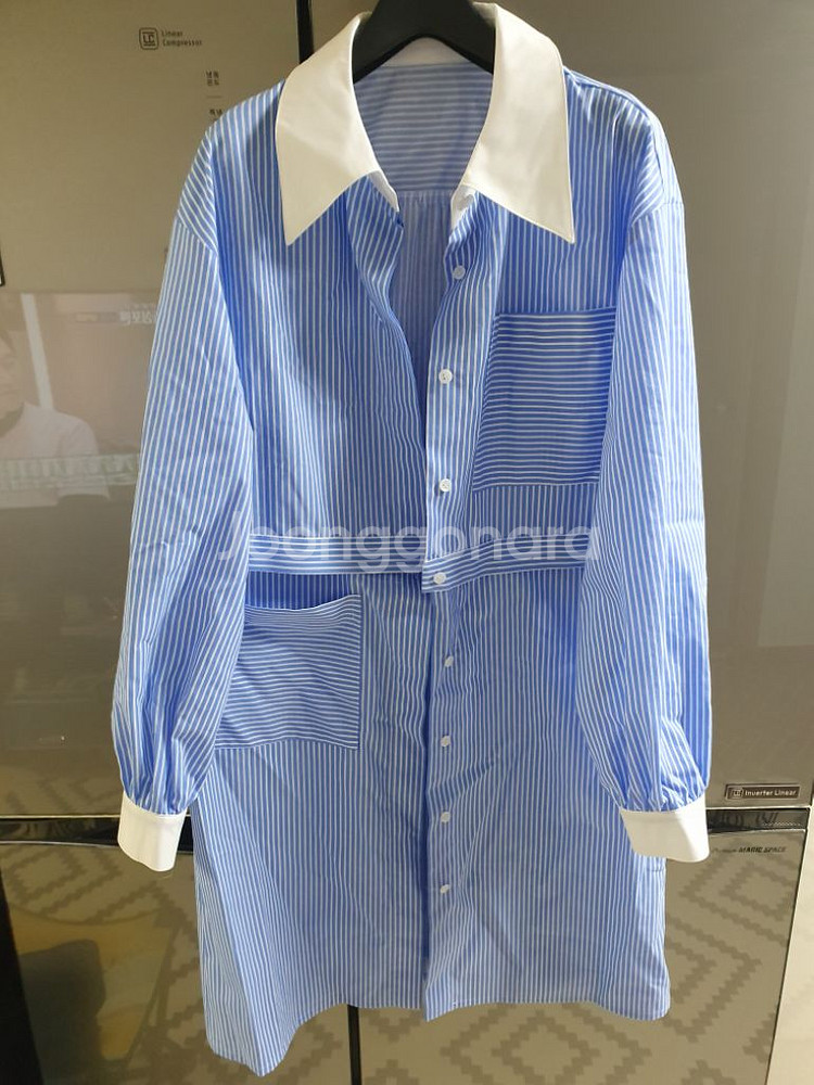 js뉴욕 소매절개 롱남방--1