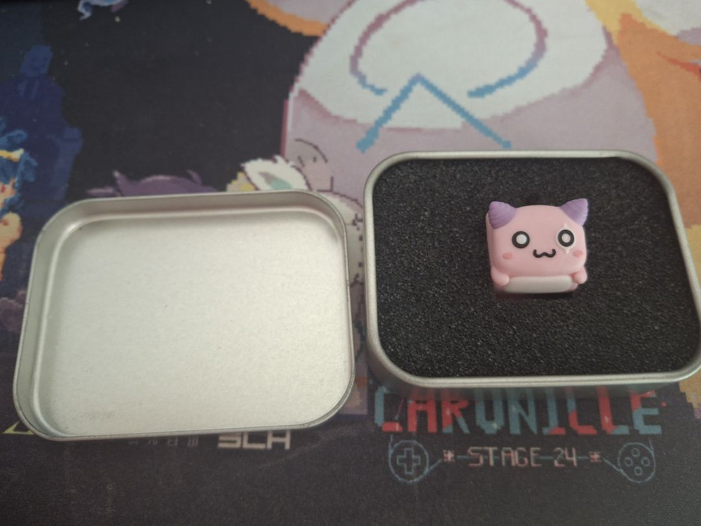 핑크빈 키캡 이미지