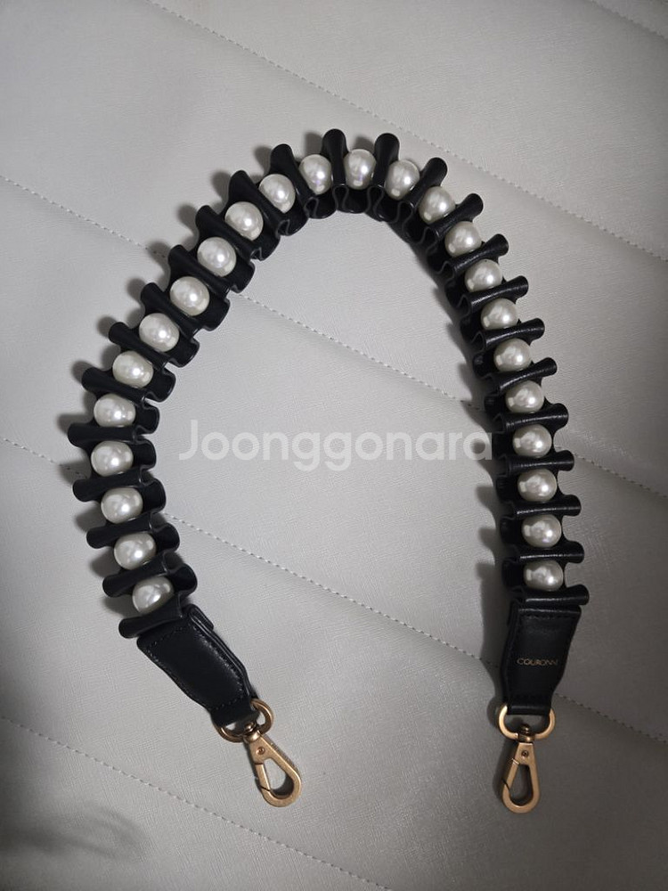 쿠론 가방 진주스트랩 새상품--1