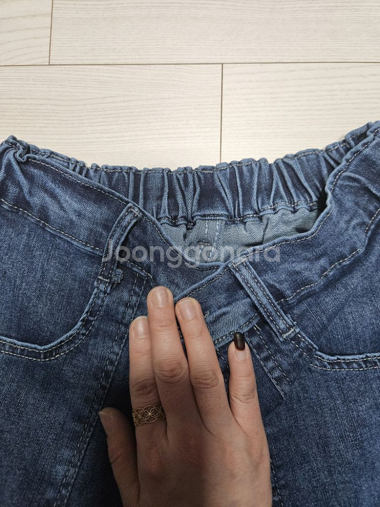 통큰 청바지 7부? 8부 바지--1