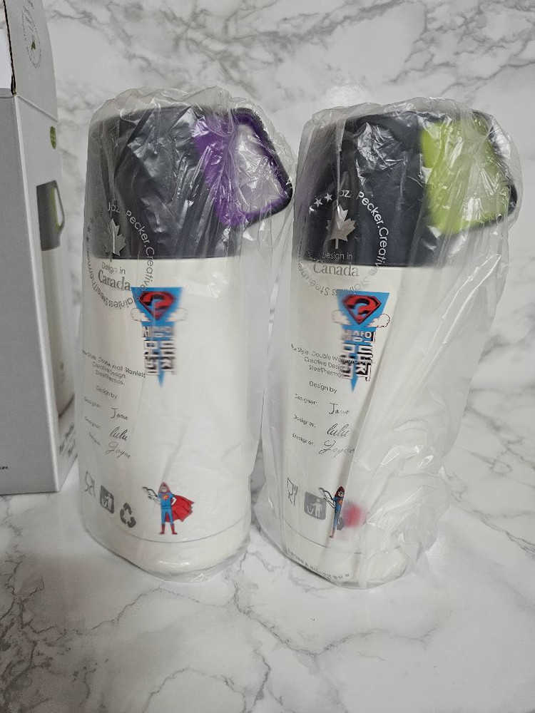 새상품- Double이중 보냉.보온 텀블러 보온병 2개--6