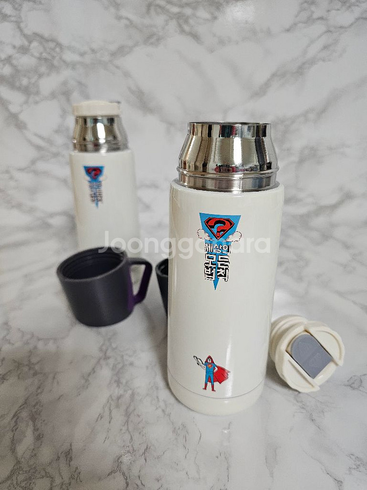 새상품- Double이중 보냉.보온 텀블러 보온병 2개--4