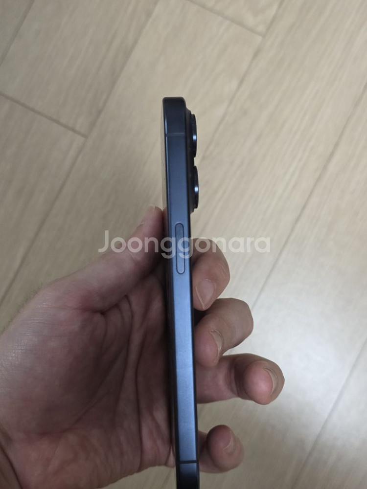 아이폰15프로 티타늄 블루 256기가--4