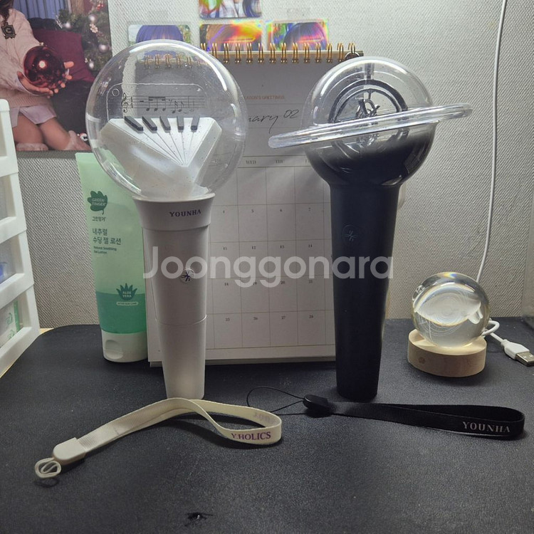 윤하 응원봉 팝니다 (구매시 렌덤포카 1장 증정!!)--0