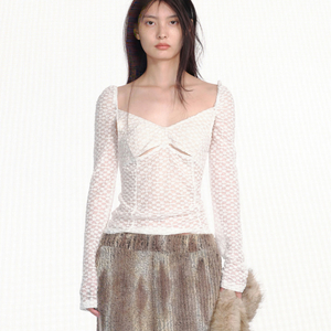 세릭 LACE UNDER CUT-OUT TOP, 세릭