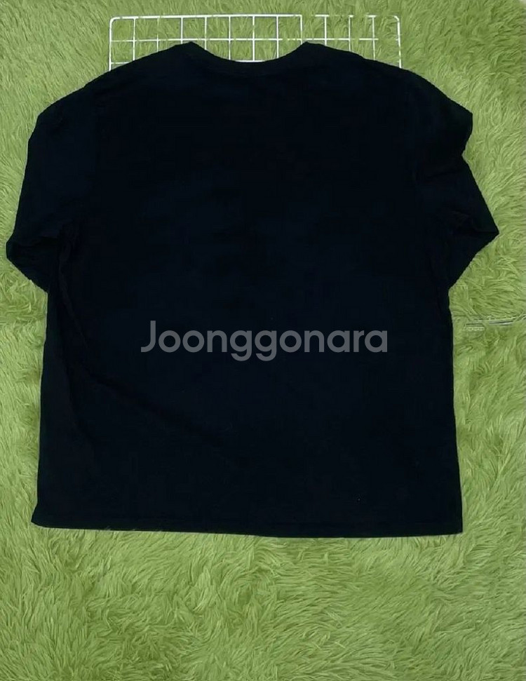 카파 중앙 프린팅 긴팔 티셔츠(XXL)블랙--1