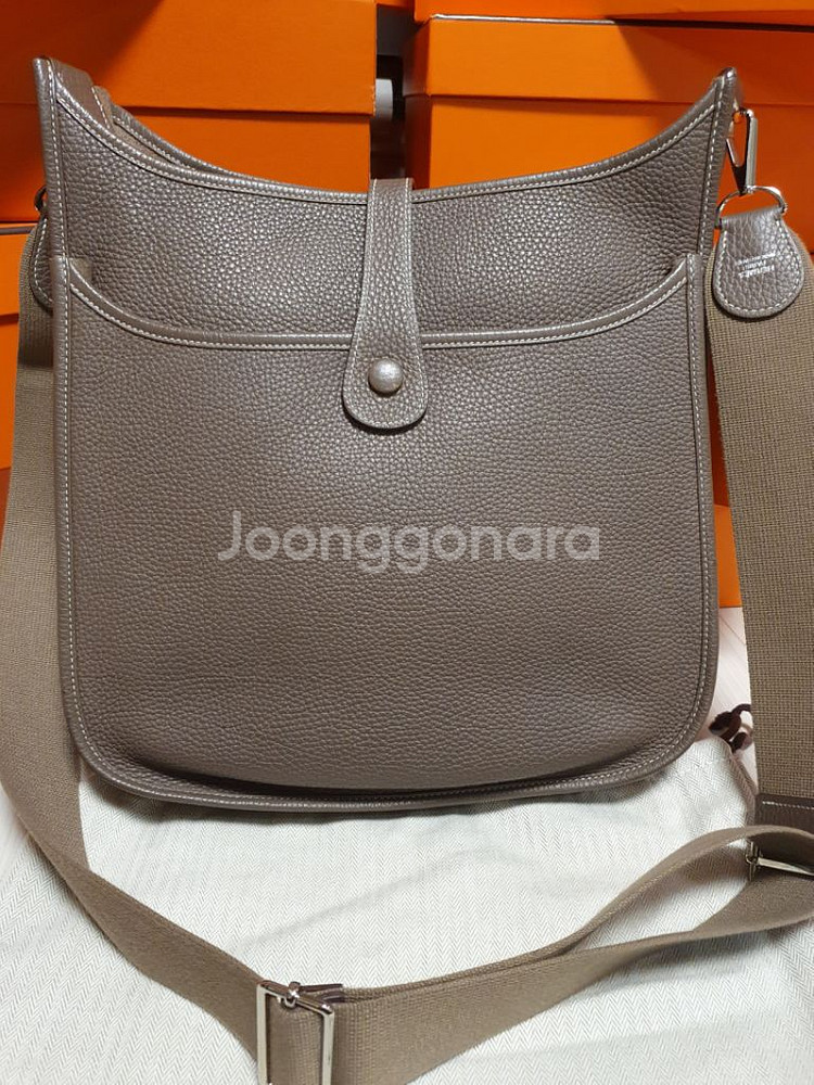 정품 에르메스 에블린33 은장--1