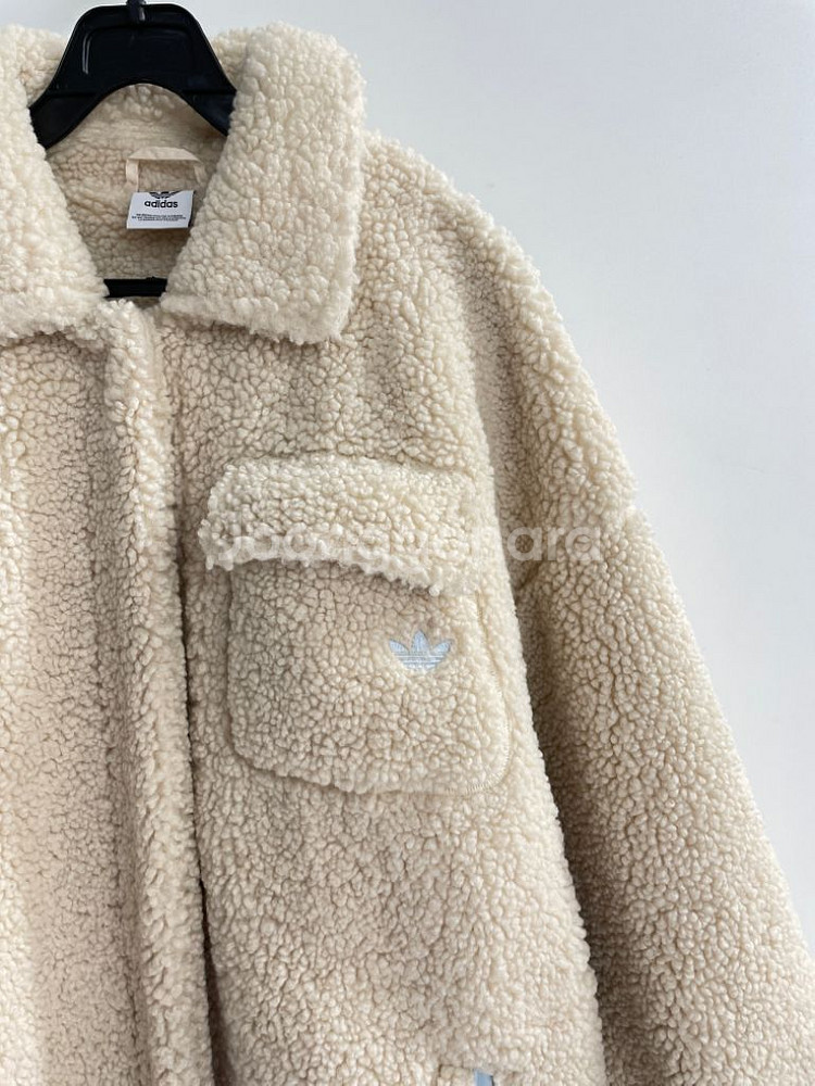 아디다스 아디컬러 쉐르파 양털 재킷--2