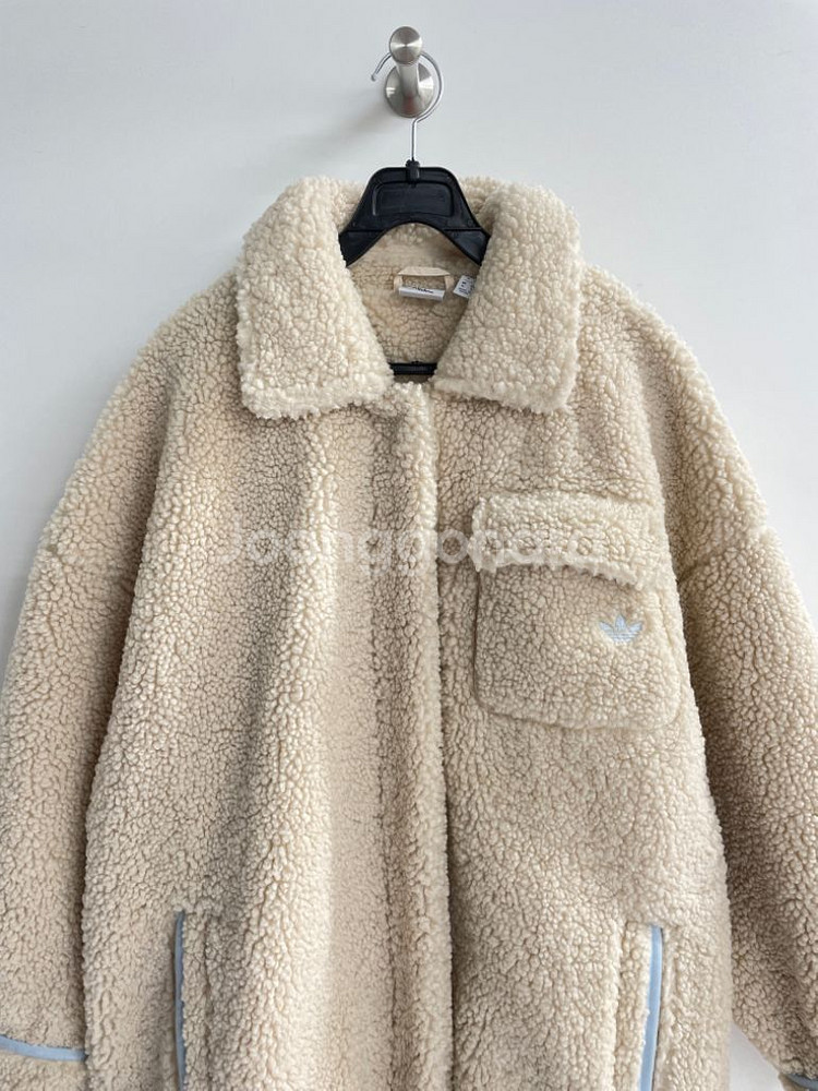 아디다스 아디컬러 쉐르파 양털 재킷--1