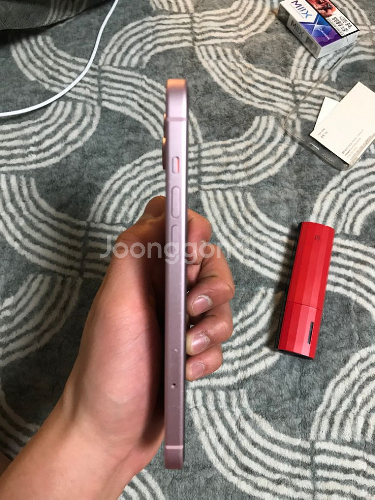 아이폰 15플러스 핑크 128gb--6