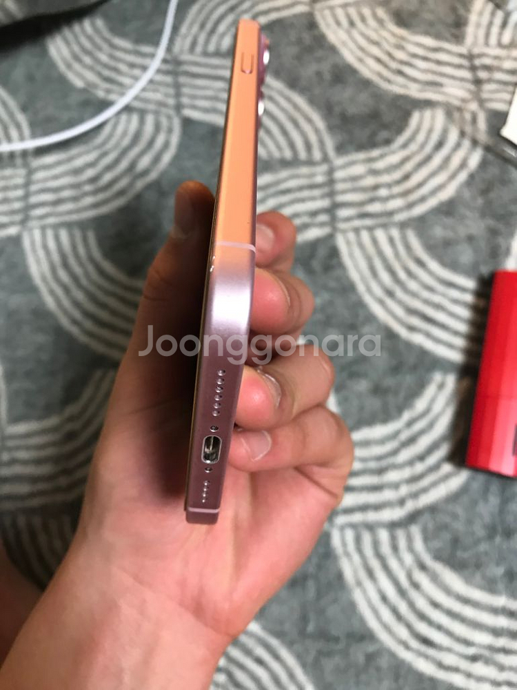 아이폰 15플러스 핑크 128gb--12