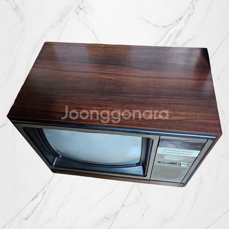실제로 작동하는 옛날TV+ 의자포함 아남tv 빈티지 레--1