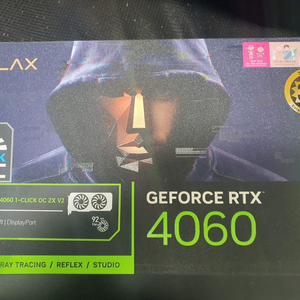 갤럭시 RTX4060 2X OC V2 D6 블랙