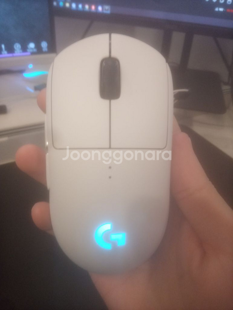 로지텍x지프로2 화이트 무선 게이밍마우스 팝니다--1
