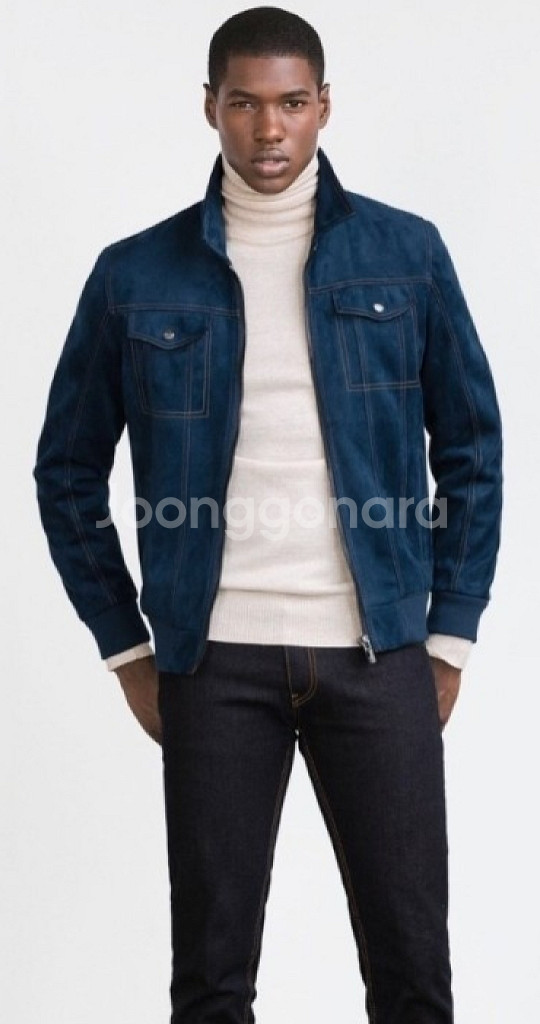[ZARA] 자라 스웨이드 라이더 자켓 L--8