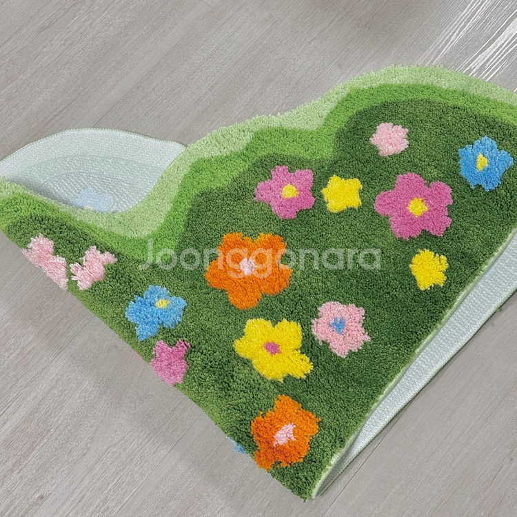 꽃잔디 꽃모양 플라워가든 러그 발매트--2