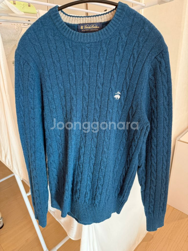브룩스브라더스 램스울100% 케이블니트 S--0