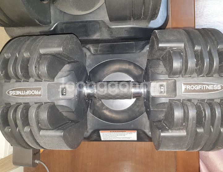 스포츠덤벨 20kg 2개 + 전용거치대--1