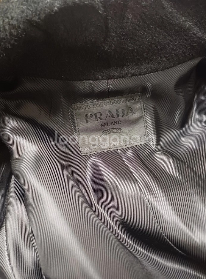 (정품) 프라다 여성 밍크퍼 캐시미어코트 급처--2