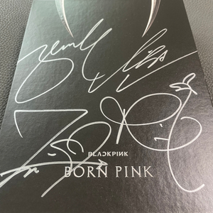 BLACKPINK BORN PINK 친필싸인앨범